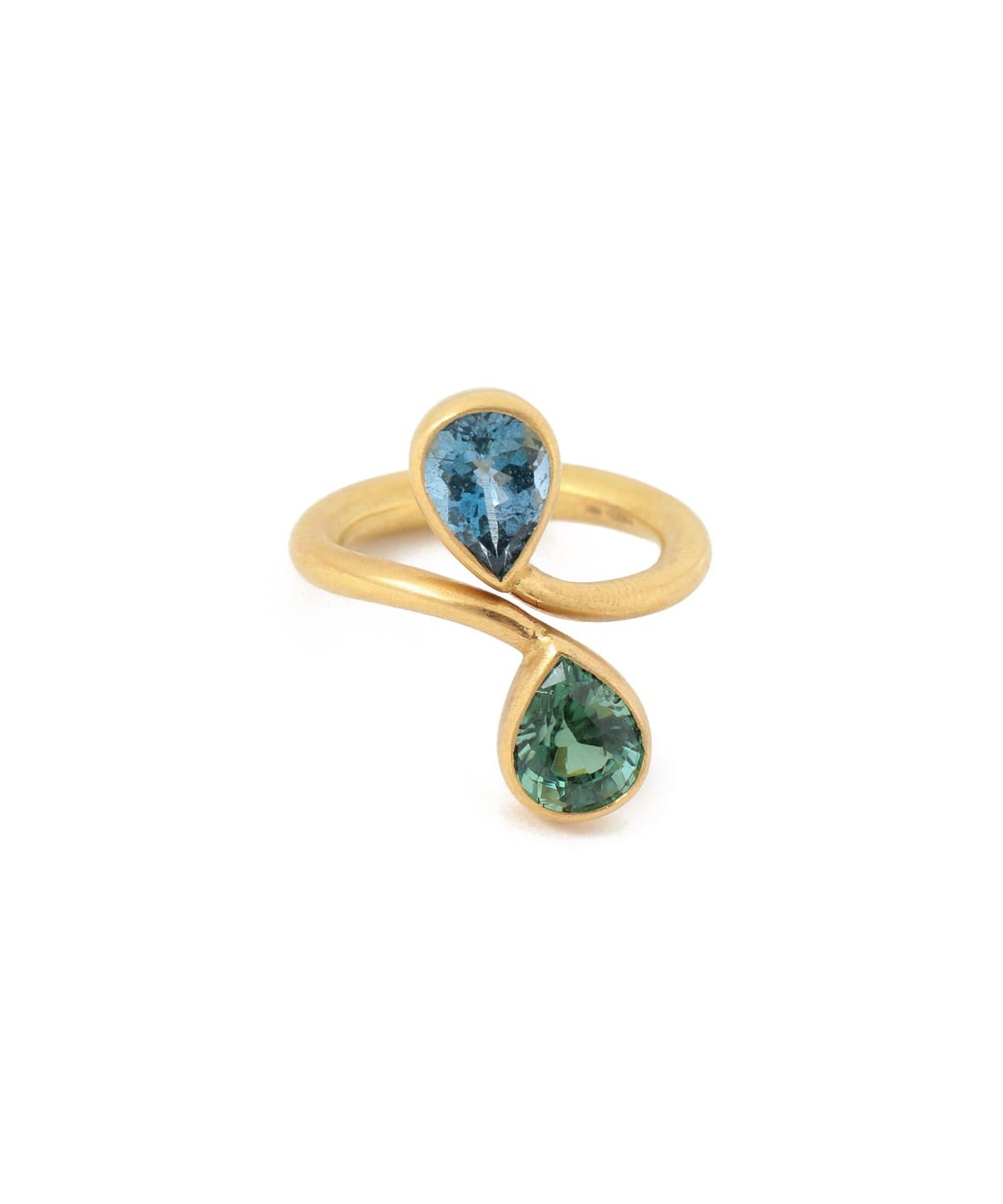 MARIE-HELENE DE TAILLAC マリーエレーヌ ドゥ タイヤック / アクアマリン × グリーントルマリン Toi&Moi リング アクセサリー WOMEN AQUAMARINE*GREEN TOURMAR 12号 MARIE-HELENE DE TAILLAC マリーエレーヌ ドゥ タイヤック / アクアマリン × グリーントルマリン Toi&Moi リング アクセサリー WOMEN AQUAMARINE*GREEN TOURMAR 12号