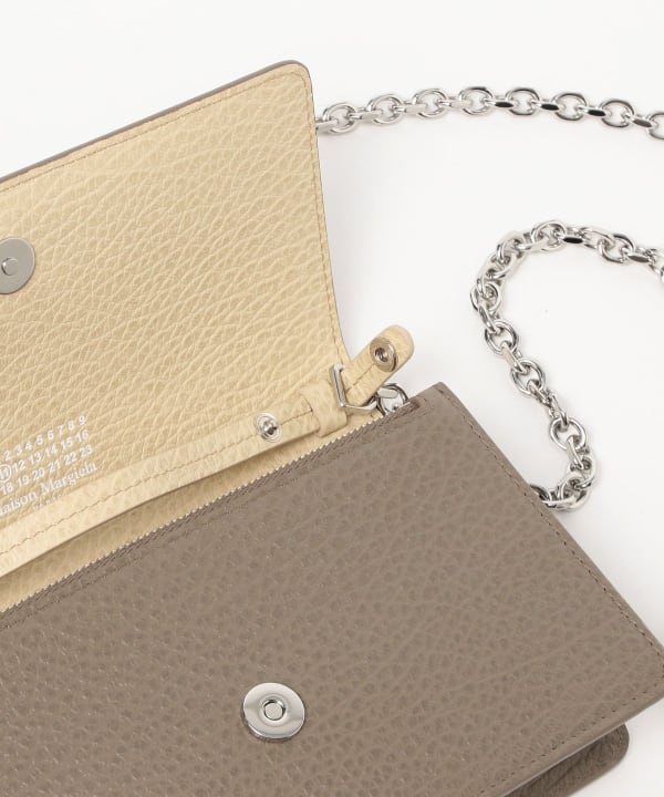 <WOMEN> Maison Margiela / Bicolor Leather Chain Wallet