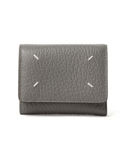 〈WOMEN〉Maison Margiela / ジップ トリフォールド ウォレット〈NUAGE・GRAPHITE・DARK GREY〉
