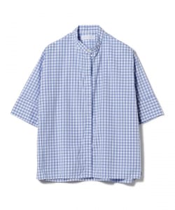 SETTO / GINGHAM RAMUNE SHIRT バンドカラーシャツ