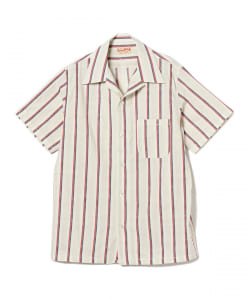  SUGAR CANE / HEART STRIPE OPEN SHIRT