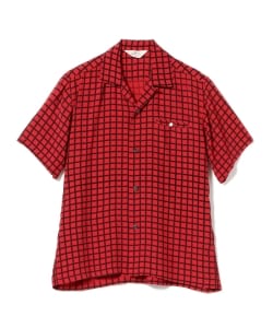 ＜MEN＞STAR OF HOLLYWOOD / スクエアグリッド オープンカラーシャツ