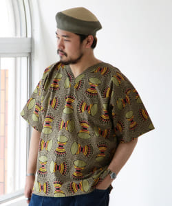 ＜MEN＞ orSlow × fennica / 別注 キモノスリーブ プルオーバーシャツ