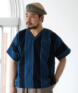 ＜MEN＞ orSlow × fennica / 別注 キモノスリーブ プルオーバーシャツ