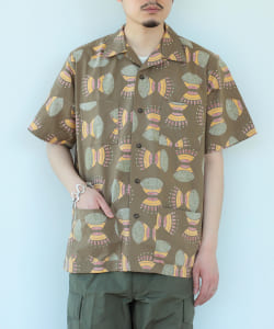 orSlow × fennica / 別注 African Print Shirt アフリカンバティック開襟シャツ