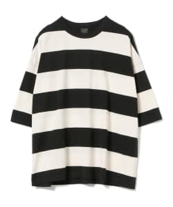 ＜WOMEN＞homspun / ビッグシルエット ボーダー ショートスリーブTシャツ