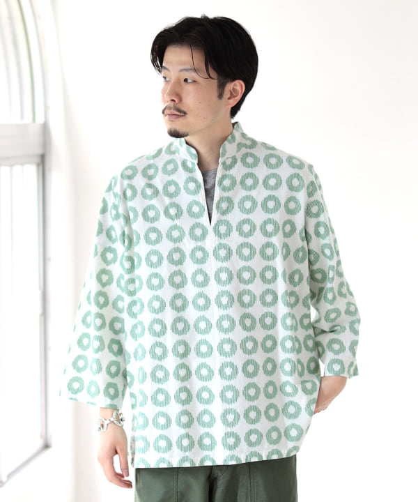 fennica フェニカ プルオーバーシャツ 久留米絣 BEAMS JAPAN シャツ 製造元特別価格