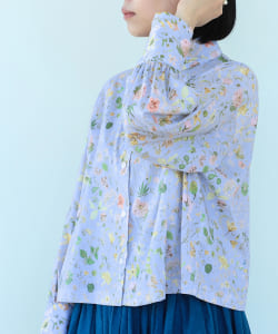 SETTO / LIBERTY BS OKKAKE SHIRT リバティプリントシャツ