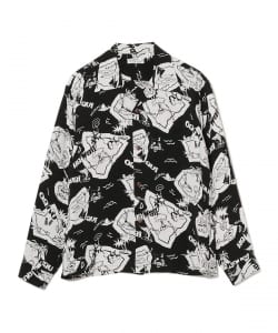 SUNSURF / RAYON HAWAIIAN SHIRT "SHOWING HAWAIIAN ISLANDS"長袖 アロハシャツ