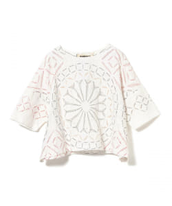 ＜WOMEN＞pompon / 刺し子 ハンドステッチ プルオーバーブラウス