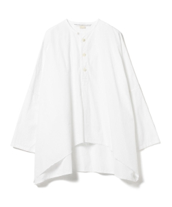 ＜WOMEN＞homspun × fennica / 別注 ビッグシルエット ノーカラー プルオーバーロングブラウス