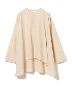 ＜WOMEN＞homspun × fennica / 別注 ビッグシルエット ノーカラー プルオーバーロングブラウス