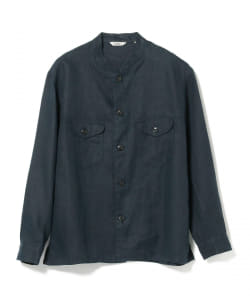 ＜MEN＞ KABEL / リネン スタンドカラー シャツジャケット