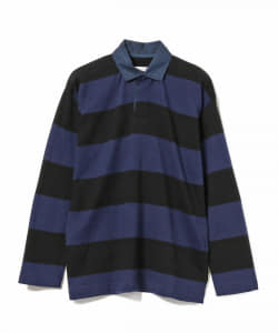 ＜MEN＞ts(s) / ボーダー柄 ラグビーシャツ