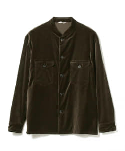 ＜MEN＞ KABEL / ベルベット スタンドカラー シャツジャケット