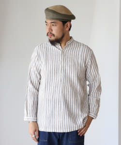 オカモト商店 × fennica / 別注 ボタン プルオーバー ロングスリーブ シャツ