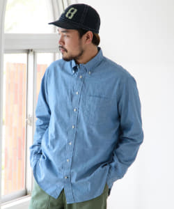 GITMAN BROS VINTAGE / シャンブレー ボタンダウンシャツ◎
