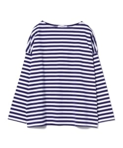 ＜WOMEN＞ homspun / 度詰め天竺 ボーダー ロングスリーブ カットソー