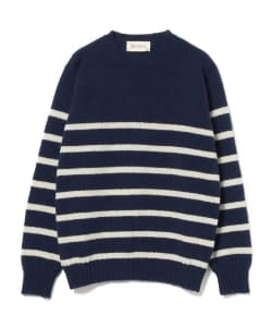 〈UNISEX〉Jamieson's Knitwear × fennica / 別注 シェットランド ボーダー ニット