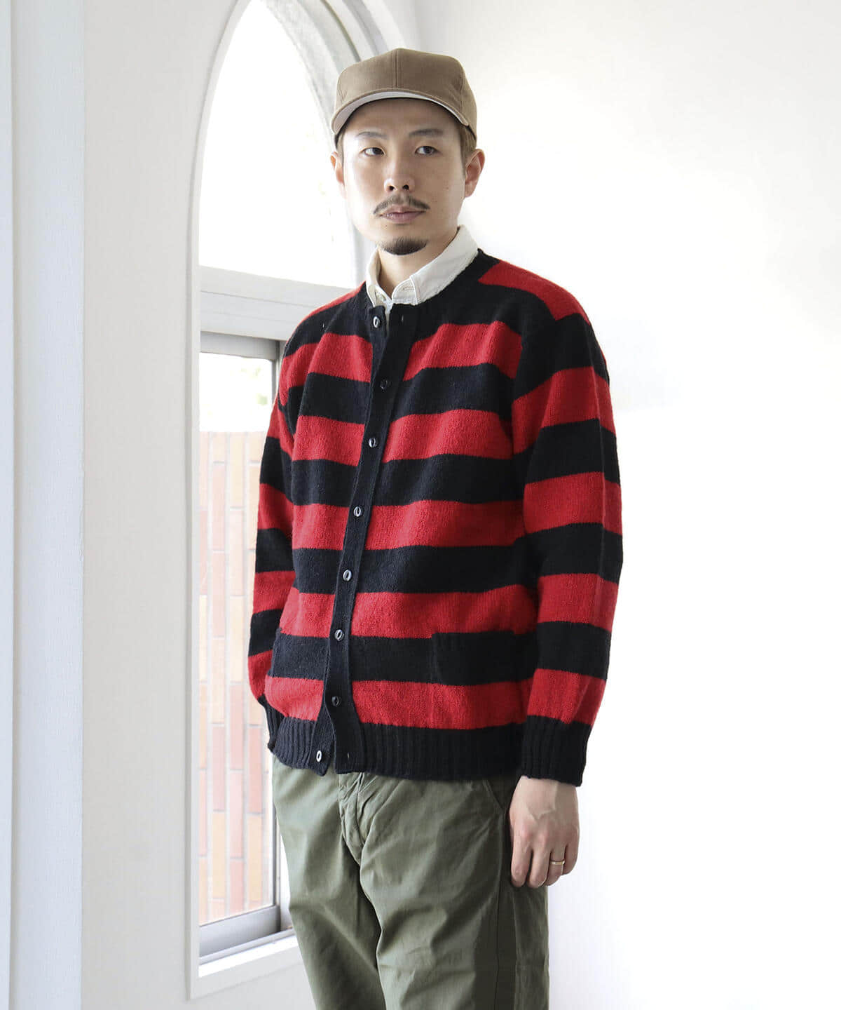 Jamieson´s Knitwear × fennica / 別注 ボーダークルーネックニット