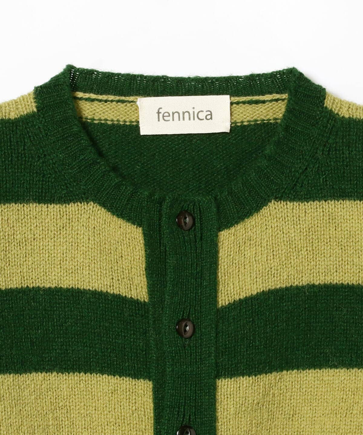 fennica（フェニカ）【別注】Jamieson's Knitwear / ボーダークルーネックニットカーディガン（トップス カーディガン ）通販｜BEAMS