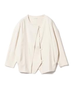 ＜WOMEN＞BLACK CRANE / アシンメトリーフロントジャケット ◎