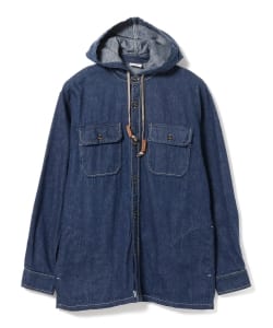 ＜MEN＞orSlow / フーデッド デニム シャツジャケット