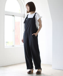 LE GLAZIK / ストレッチ タイプライター サロペット