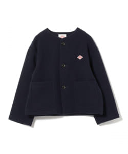 DANTON / WOOL LIGHT PILE ノーカラーブルゾン