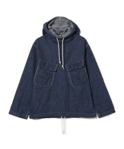 ＜MEN＞ orSlow / US NAVY セルビッジ フーデッド パーカ