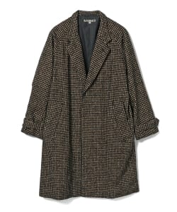 ＜MEN＞HAVERSACK / リングヤーン チェック チェスターコート