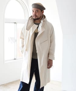 ＜UNISEX＞TATAMIZE × fennica / 別注 オーバーコート フード付