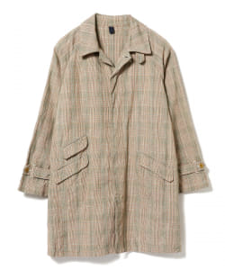 ＜MEN＞ts(s) / チェック柄 ラグランスリーブ コート
