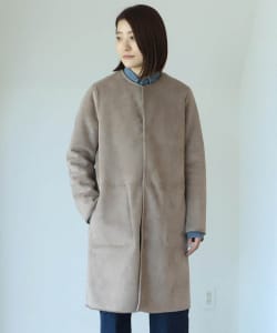 ＜WOMEN＞LE GLAZIK / リバーシブル フェイクムートン コート