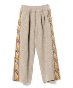 quitan / EASY PANTS with BHUTAN HAND CRAFTED TAPE Wool Pile