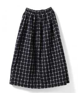 ＜WOMEN＞GOOD WEAVER × fennica / 別注 久留米絣 ギャザー スカート