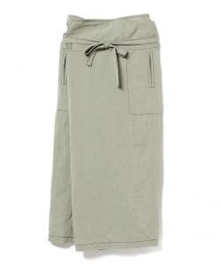 ＜WOMEN＞homspun / リネン×コットン ラップ スカート
