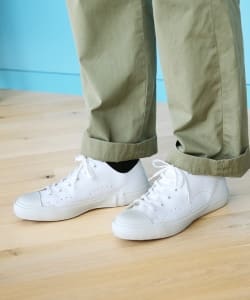 ＜MEN＞MOONSTAR × fennica / 別注 レザースニーカー KEIO WHITE
