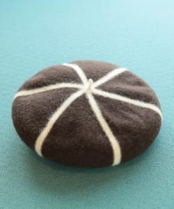＜MEN＞ cableami × fennica / 別注 カラーブロック ウールベレー帽