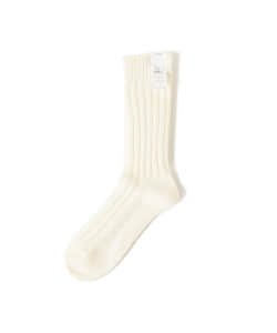 ＜WOMEN＞homspun / 綿ウール リブソックス