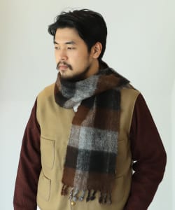 〈UNISEX〉THIBAULT VAN DER STRAETE / アルパカ ウーブン スカーフ