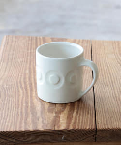 瀬古有美 × fennica / 別注 白磁彫絵 マグカップ