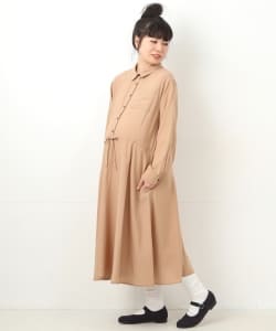merrier BEAMS / レーヨン シャツワンピース (授乳対応)