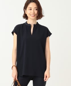 Demi-Luxe BEAMS / サテンステッチ ブラウス