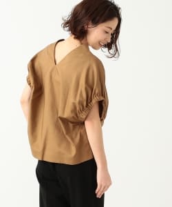 Demi-Luxe BEAMS / ギャザースリーブ コットンプルオーバー