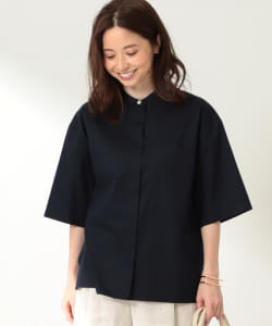 Demi-Luxe BEAMS / コットンシルク ポケット付きシャツ