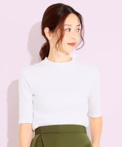 Demi-Luxe BEAMS / スタンドカラー リブプルオーバー