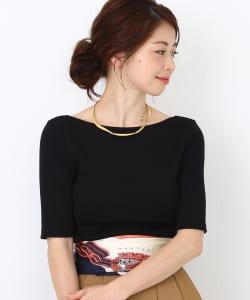 Demi-Luxe BEAMS / バックコンシャス 5分袖カットソー