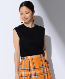 Demi-Luxe BEAMS / スムース ノースリーブプルオーバー