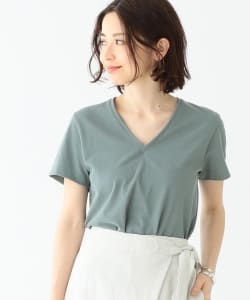 ▲Demi-Luxe BEAMS / Vネック ツイスト 天竺プルオーバー